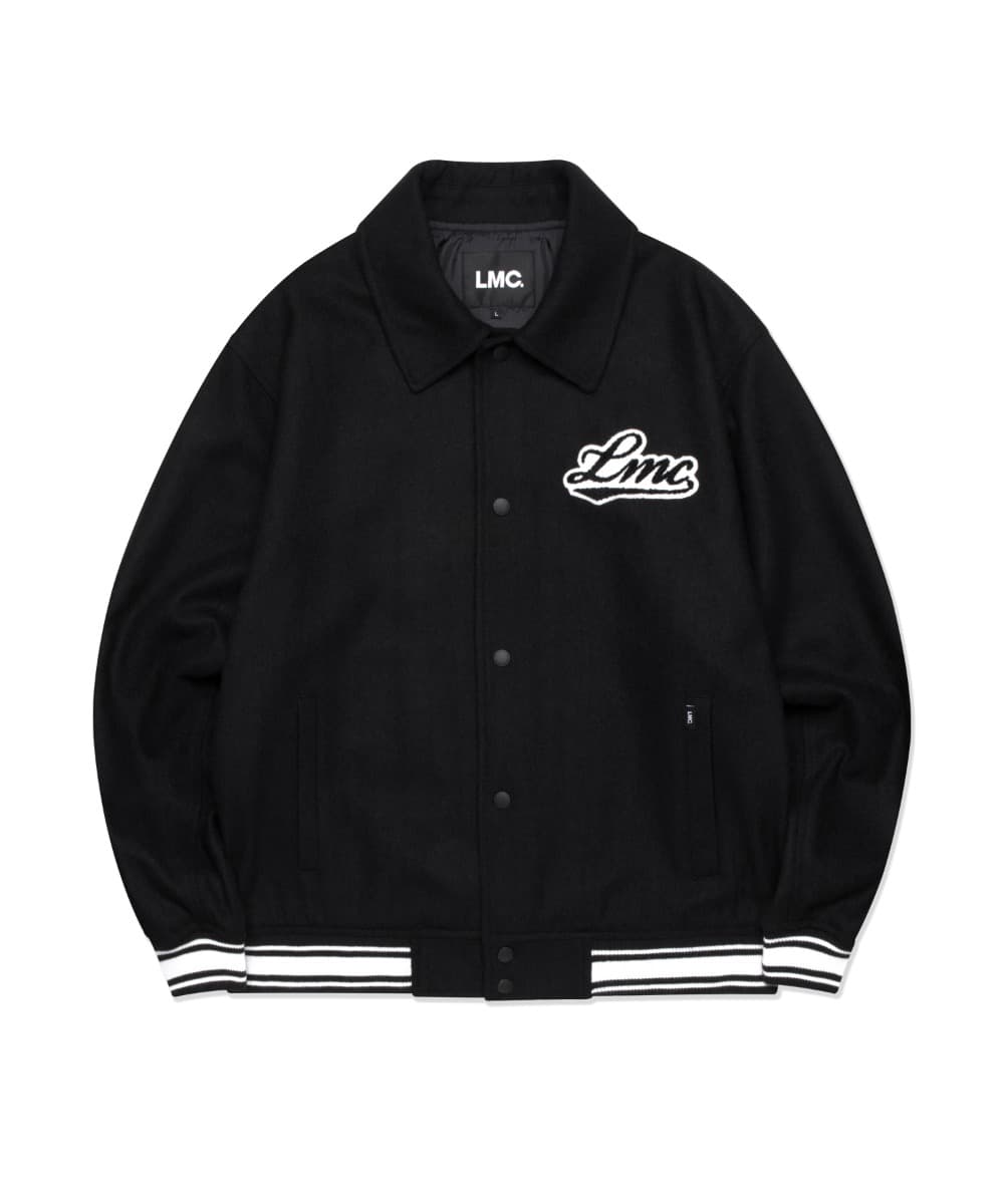 CLASSIC WOOL VARSITY JACKET black