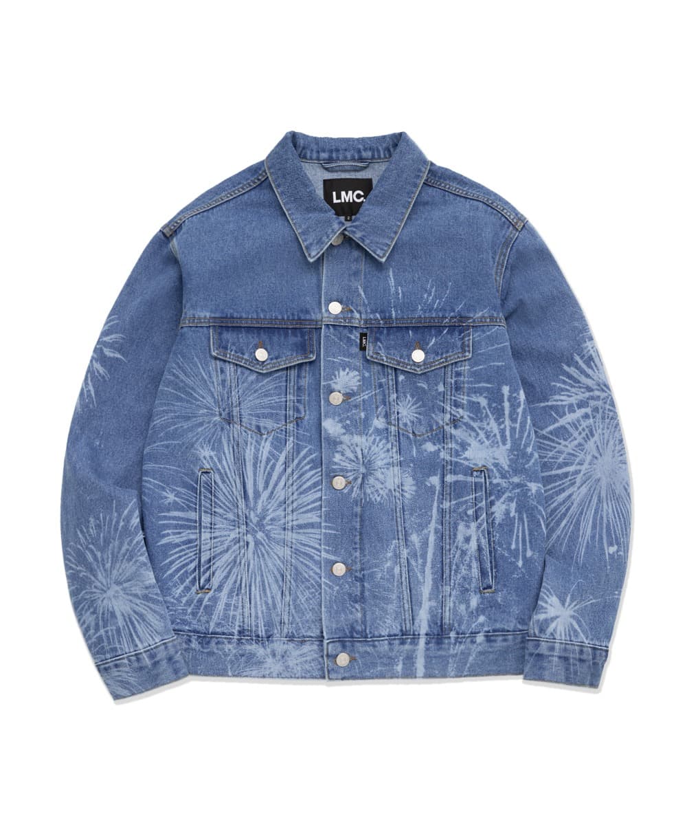 LASER FIREWORK DENIM JACKET blue